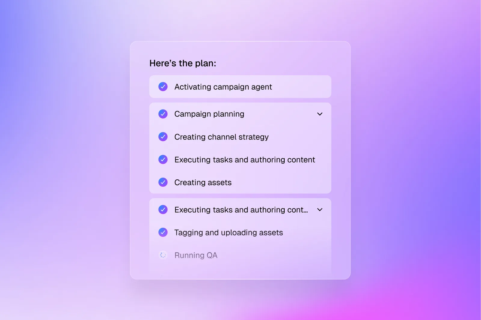 Execution-first platform workflow