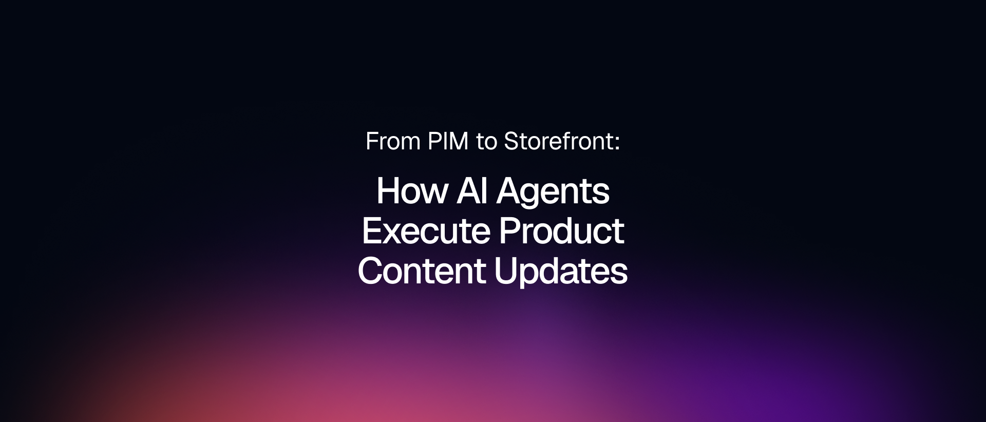 Governed product information flows from PIM through assets, page updates, localization, QA, approvals, and storefront publishing.