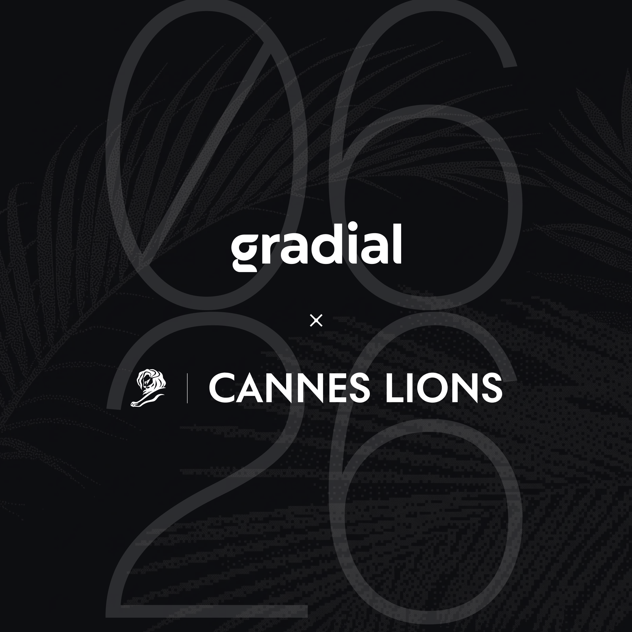 Gradial and Cannes Lions logos on a black background